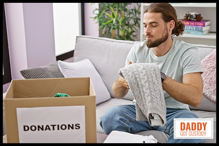 Decluttering Single Dad https://DaddyGotCustody.com