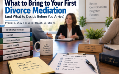 What to Bring to Your First Divorce Mediation (and What to Decide Before You Arrive)