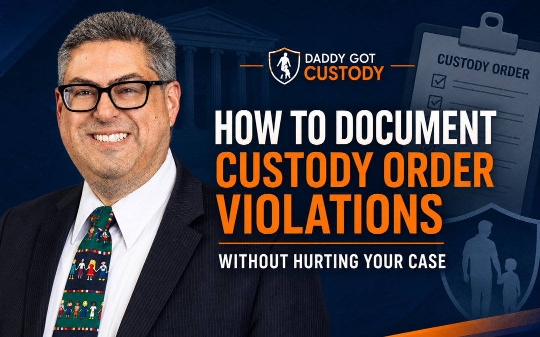 How to Document Custody Order Violations Without Hurting Your Case