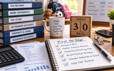 What To Do in the First 30 Days of Separation for a Smoother Divorce