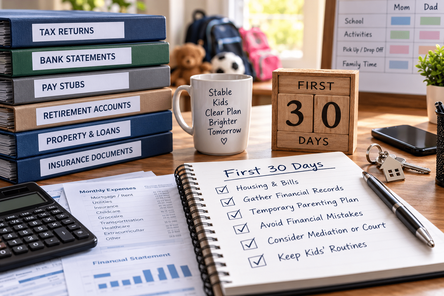 First 30 Days of Divorce https://DaddyGotCustody.com